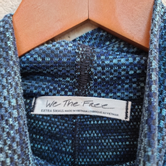 Free People Sunny Days Turtleneck Sweater Blue XS - Picture 4 of 15